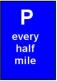 P every half mile