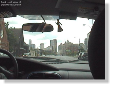 Back-seat Passenger's view of Detroit